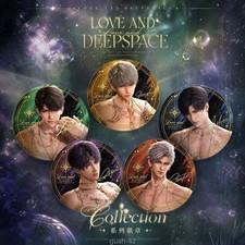 5PCS/SET Love And Deepspace Rafayel Xavier Sylus Caleb Anime 75mm Round Badge picture
