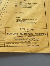 University of Maryland 1968-69 Traffic Rules 1963-66 Campus Map College Park picture