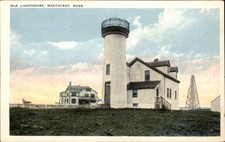 Nantucket Massachusetts MA Old Lighthouse c1900s-10s Vintage Postcard picture