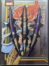 2026 Topps Chrome Marvel Angela #101 Clawed /20 & Purple Shimmer Refractor/75 picture