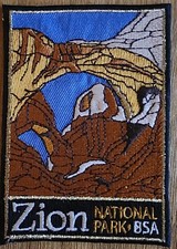 Zion National Park Scouting jacket patch picture