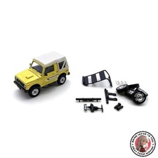 BM Creations Suzuki Jimny JA11 Yellow Japanese Version RHD 1/64 Scale Model Kit picture