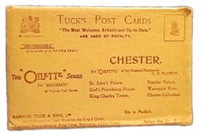 Complete Set of 6 Chester England UK UNP Raphael Tuck Oilette DB Postcards Q29 picture