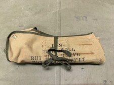 ORIGINAL WWII US ARMY M1937 BUTCHER OUTFIT KNIVES UTENSILS ROLL W/ INSERTS picture