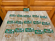 32 Vintage Angel Cherub Instrument Musicians Christmas Mini Gold Ornaments 1