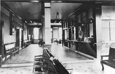 F48/ Newark Ohio RPPC Postcard REPRINT c1970s B&O Railroad Depot Interior 11 picture