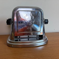 Vintage Bersted McGraw Electric Model 71 Chrome Flip Side Toaster Silver Deco picture