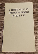 International Brotherhood of Magicians Funerals for Members pamphlet picture