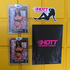 HOTT Trading Cards Hailey Rose  2-Card Lot 2025 with Sticker And Envelope picture