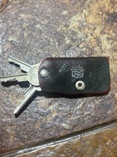 1950s Cadillac Key Holder Vintage Leather W GM Cadillac Keys Tom Rose Pampa Tx picture