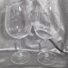 Marquis by Waterford Wine Glasses Set of 2 Clear Crystal Stemware Balloon Shape picture
