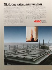 FMC Defense Systems Mk 41 VLS Vintage 1989 Military Print Ad picture