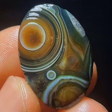 Rare 6G Natural Gobi Agate Eyes Agate Crystal Stone Madagascar L5112 picture
