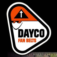 DAYCO Fan Belts - Original Vintage 1960's 70's Racing Decal/Sticker picture
