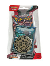 Pokemon S&V Obsidian Flames Wooper TCG Checklane Single Booster Blister Pack picture