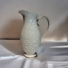VTG 1990 Lenox Fruits of Life Pitcher Ivory China 24K Gold Rim 28 Oz Retired EUC picture