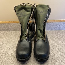 VTG USGI Military Spike Protective Jungle Boots 8.5R Panama Sole NOS August 1988 picture