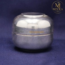 Sterling Silver Sindoor Box 73.6g Premium Pooja Accessory Temple Decor picture