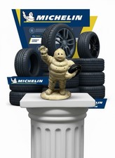c1930s MICHELIN MAN “Bidbenum” Solid Cast Iron Paperweight Statue Vintage Toy picture