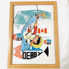 Tsurikichi Sanpei Takao Yaguchi B4 Size Poster with Frame Vintage picture
