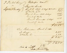 1839-1841 Antique Court Document Manuscript Witness Cost Strong v Bradley picture