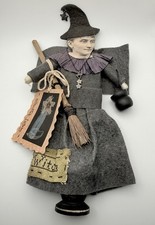 VTG Practical Magic Starfish Lullaby Felt & Paper Artist Witch Doll LTD Edition picture