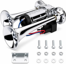 600DB Super Loud Dual Electric Air Horns Kit for Vehicles - with Compressor, App picture