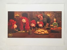 Brave 2012 Disney 14x10 Commemorative Lithograph Princess Merida & Family EUC picture