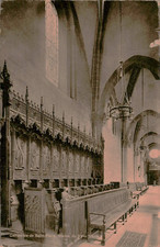 Geneva Switzerland St Pierre Cathedral Choir Stalls Vintage Postcard picture