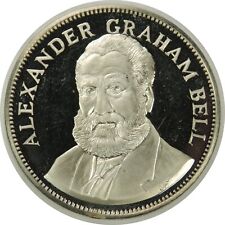 1971 ALEXANDER GRAHAM BELL 26g STERLING SILVER HIGH RELIEF PROOF (070520) picture