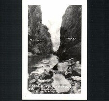RIO GRANDE RIVER * THE GRAND CANYON of TEXAS * UNPOSTED HOWARD PHOTO, PECOS RPPC picture