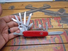 Vintage Victorinox Champion Original Swiss Army Knife 91mm Gray Magnifier picture