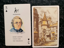 Swap Playing Card AUTHORS WILLIAM THACKERAY Pendennis 2003 picture