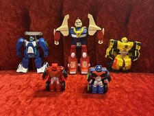 2011 Hasbro Playskool Heroes Transformers Rescue Bots & Micro Etc. Lot Of 5 3-7” picture