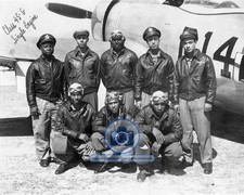 TUSKEGEE AIRMEN AFRICAN AMERICAN PILOTS CLASS OF 1945 WW2 8X10 PHOTO picture