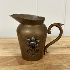Victoria Taxco Mexican Sterling Silver Copper Creamer Ana Brilanti Pitcher picture