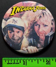 Vintage Indiana Jones Movie Pinback Pin picture