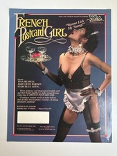 Vintage French Postcard Girls VCA Adult VHS Promo Sales Sheet Tina Russell 1977 picture