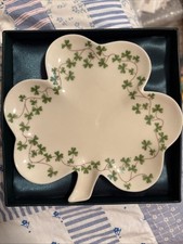 Shannon Shamrock Dish 6” 4818 St Patrick’s Day Irish - I Godinger & Co In Box picture