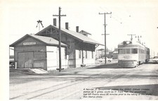 IT Streamliner Passes GM&O Elkhart Illinois Station Depot Vtg Magazine Cut Out picture