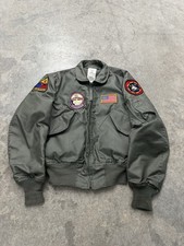 Vintage 1987 Alpha Industries CWU-36/P Nomex Flight Jacket Small Top Gun Pilot picture