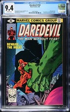🎯 Daredevil #163 CGC 9.4 OW Marvel 1980 Frank Miller Hulk Battle Cover picture