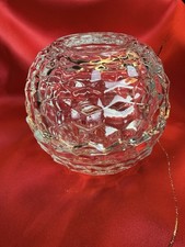 Vtg Fostoria American Cubist Fairy Lamp Tea Light Candle Holder 2pc 5” picture