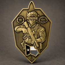 US Marshals Montgomery County SWAT Texas Fugitive Task Force Challenge Coin picture
