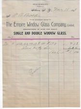 Ithaca NY Empire Window Glass Company 1893 Antique Statement Manufacturer picture