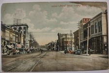 Broad Street Looking East Texarkana Arkansas Early Divided Back Postcard AR picture