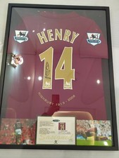 🎄🎁 Thierry Henry Arsenal 2005/06 Highbury Jersey Memorabilia picture