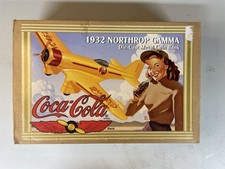 Coca Cola 1932 Northrop Gamma Diecast Airplane Coin Bank B900 w/ Box picture
