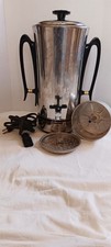 Vintage MCM Coffeematic Universal Percolator Double Handle Electric 16cup picture