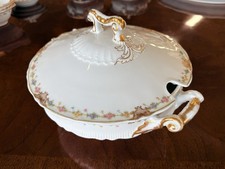 Stunning Theodore Haviland Limoges France Schleiger Porcelain Soup Tureen 12x11 picture